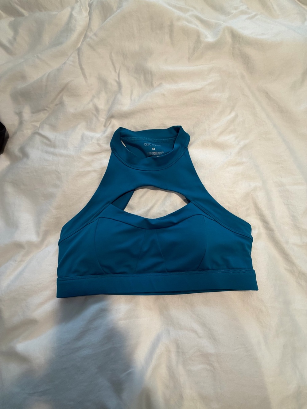 Cleo Harper High Neck Teal Sports Bra